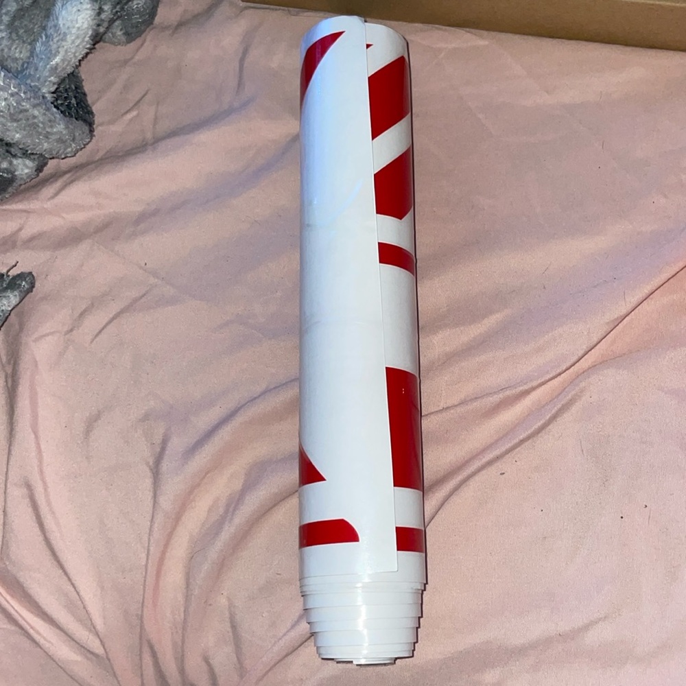 Car decal from Amazon. It’s a red strip with two accessories